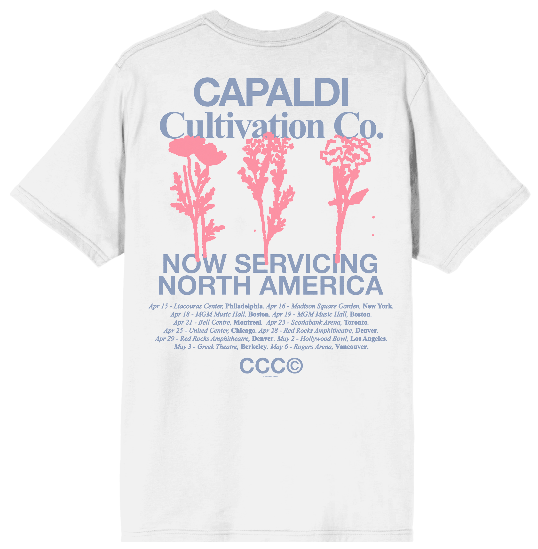 North America ‘26 White Floral T-Shirt