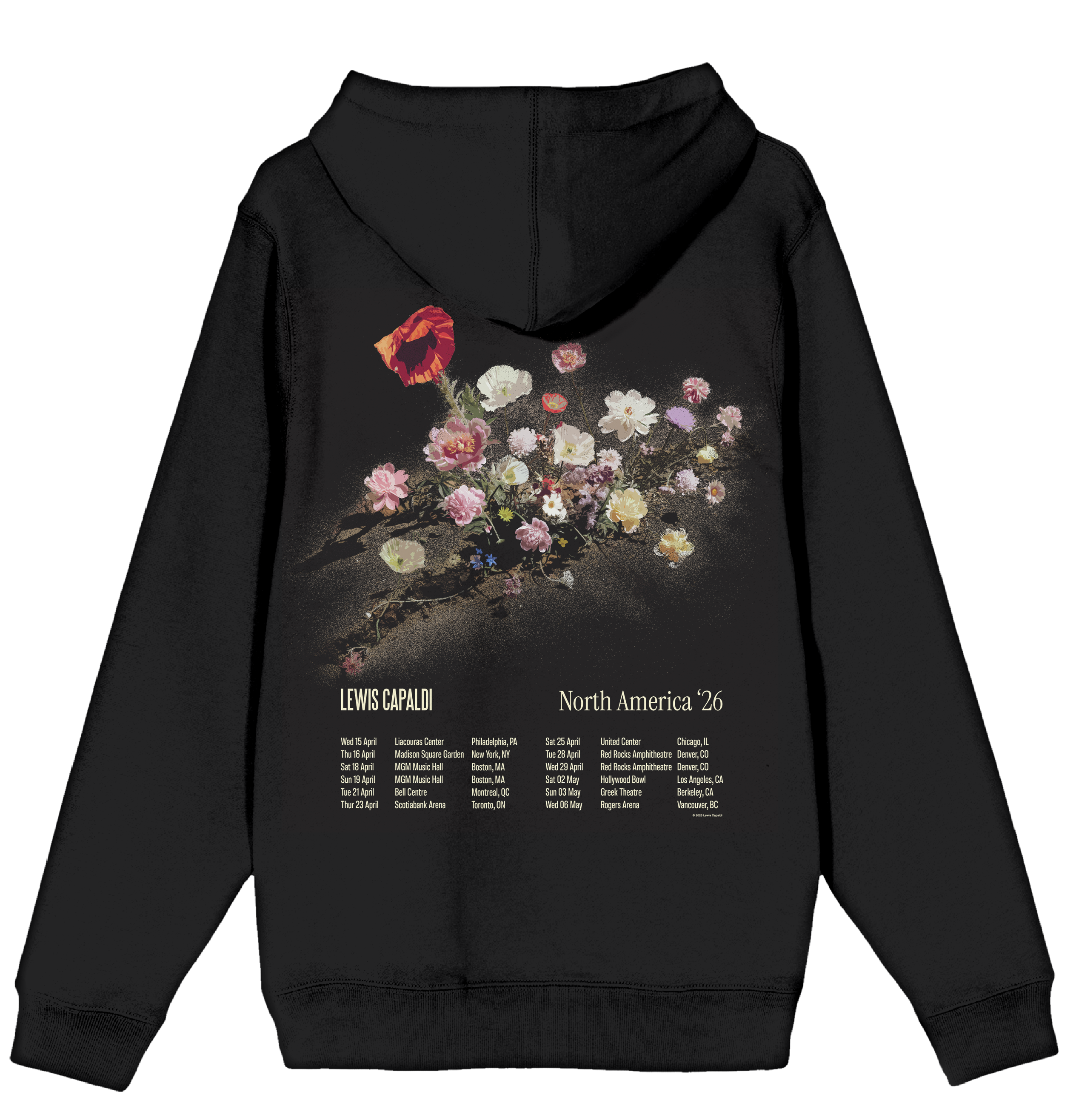 North America ‘26 Floral Hoodie